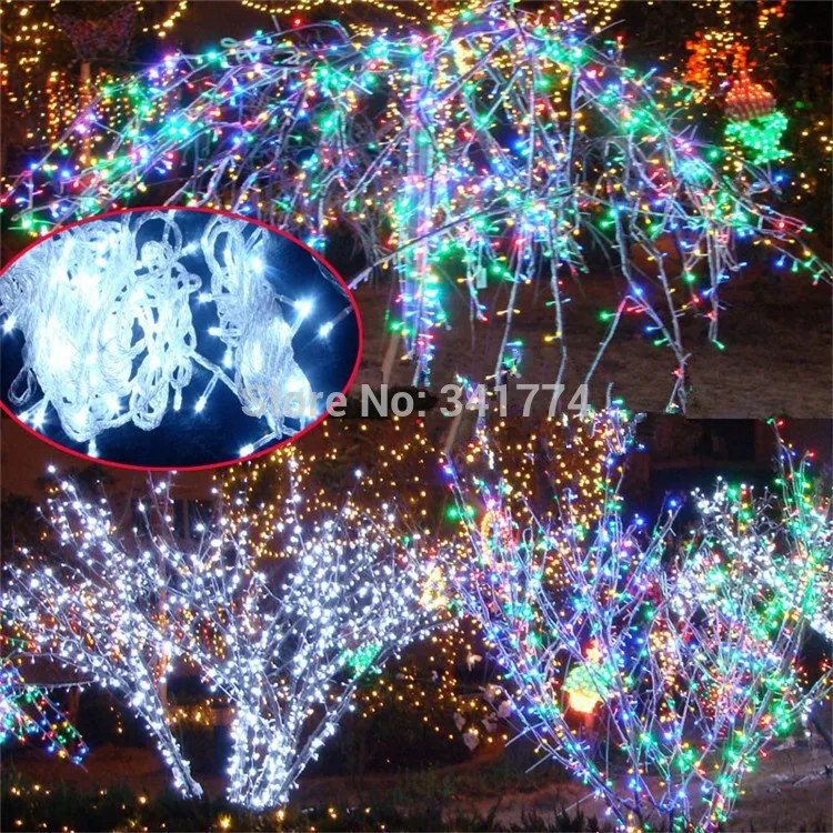 30 м Гирлянды светодиодные огни Рождество дерева Гарланд Шторы Люстра для отдыха