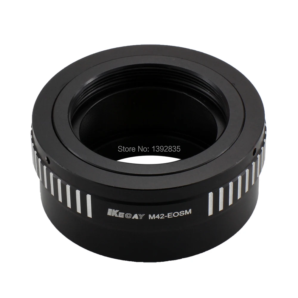 Высокоточный адаптер Kecay для крепления объектива M42 для EOSM для EOS-M EF-M-черный+ серебристый