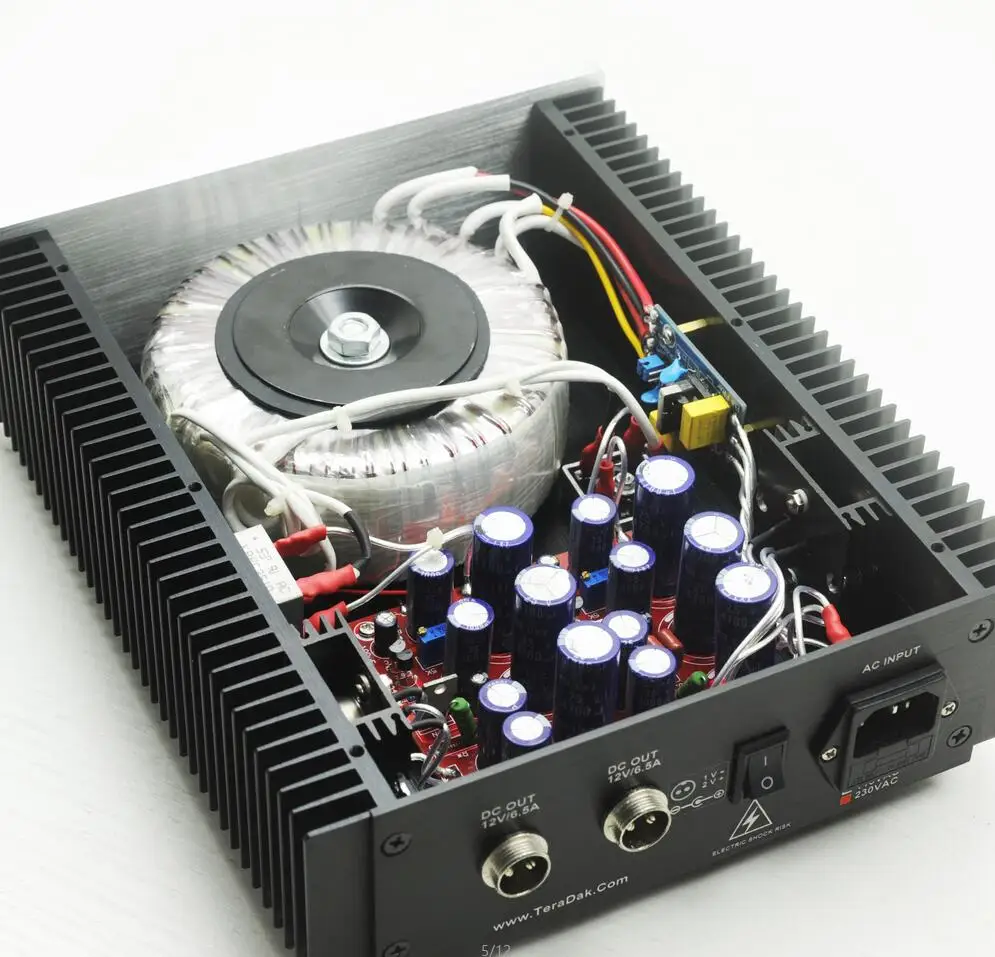 TeraDak DC dual 12V 6.5A Hifi Стандартный Линейный источник питания|linear power|linear power supplypower linear |
