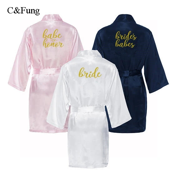C & Fung Свадебные платья для девичвечерние индивидуальные золотые буквы невесты