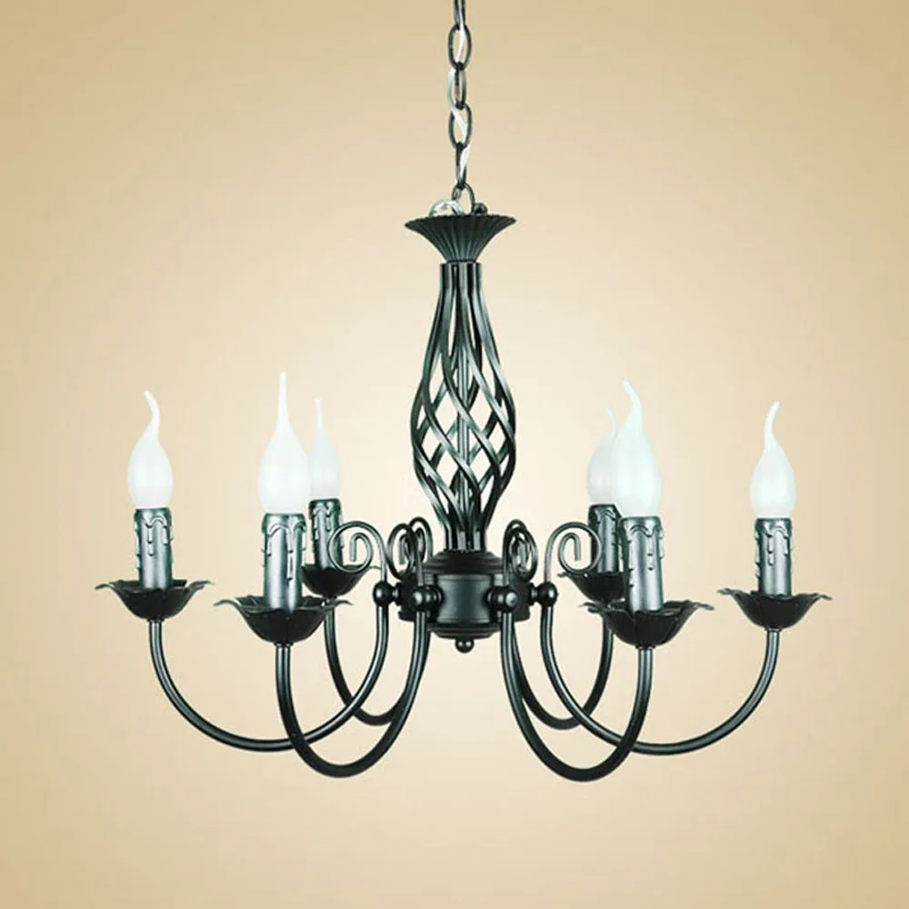 Европейская люстра современная простая лампа для гостиной американская