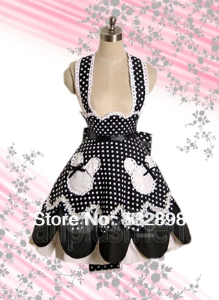 

Free Shipping Black And White Bow Cotton Lolita Skirt