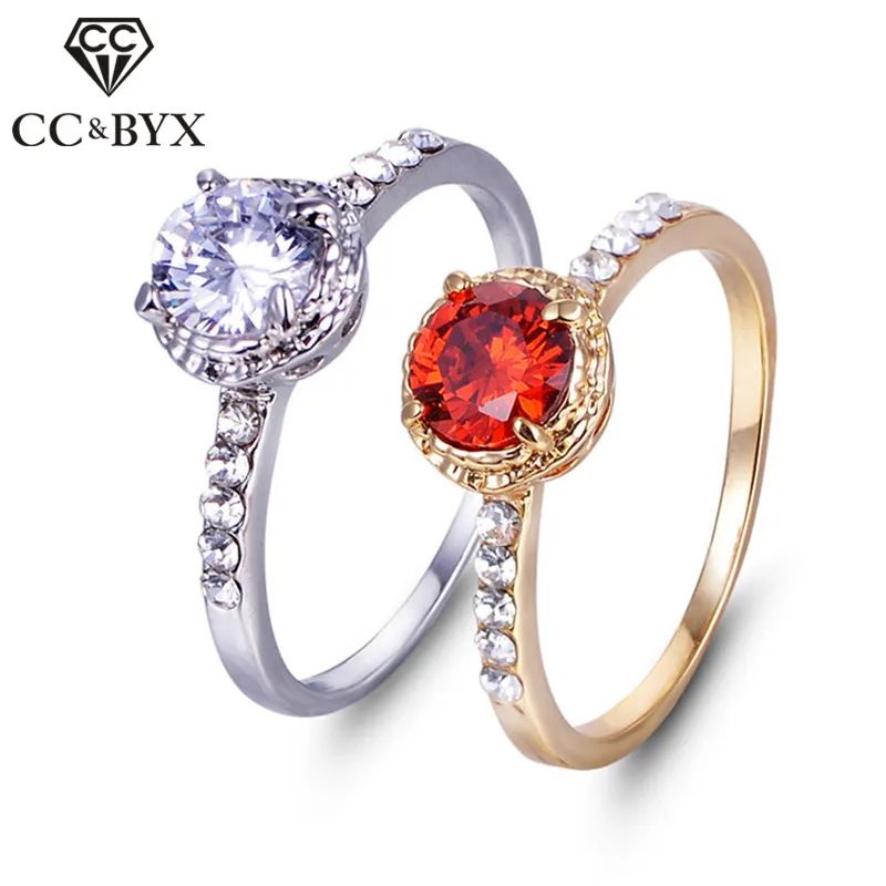 CC Простые Кольца для женщин модные ювелирные изделия свадебное обручальное