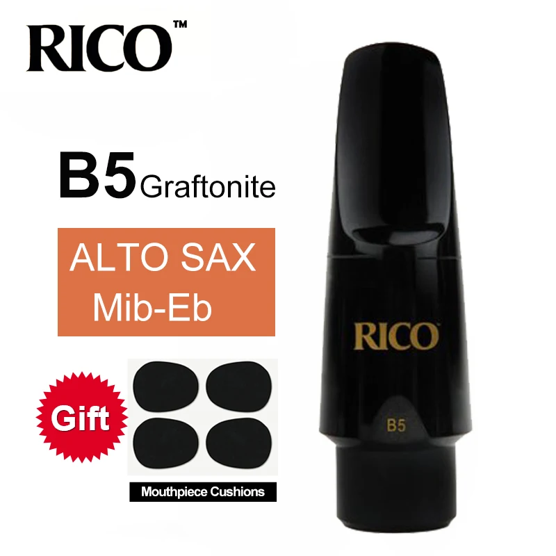 RICO Graftonite B5 альт Сакс мундштук саксофон/альт саксофон Mib Eb мундштук|saxophone mouthpiece
