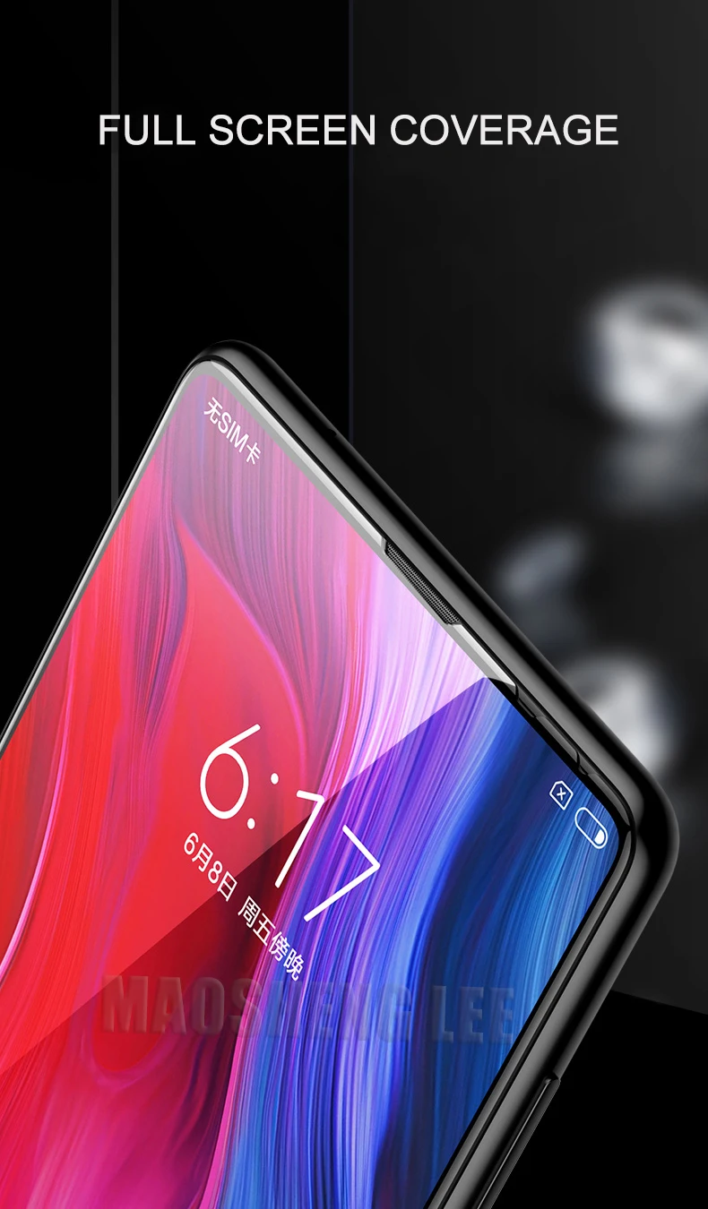 Новинка 9dзакаленное стекло для Xiaomi Mi Mix 2 2S 3 Полное покрытие защита экрана 9H стекло для xiaomi mi mix 2S 3 Закаленное стекло пленка