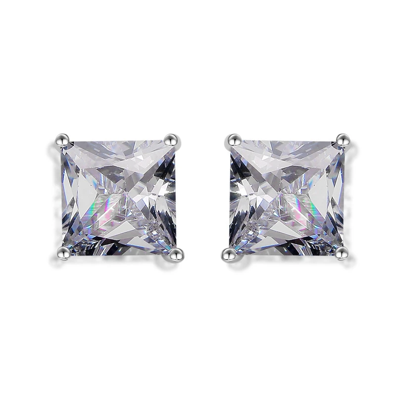 

Mens Womens Earrings White Gold Filled Unisex Stud Earrings