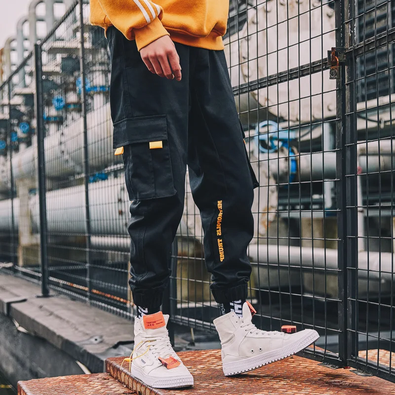 Мужские спортивные брюки с эластичным поясом повседневные для тренировок