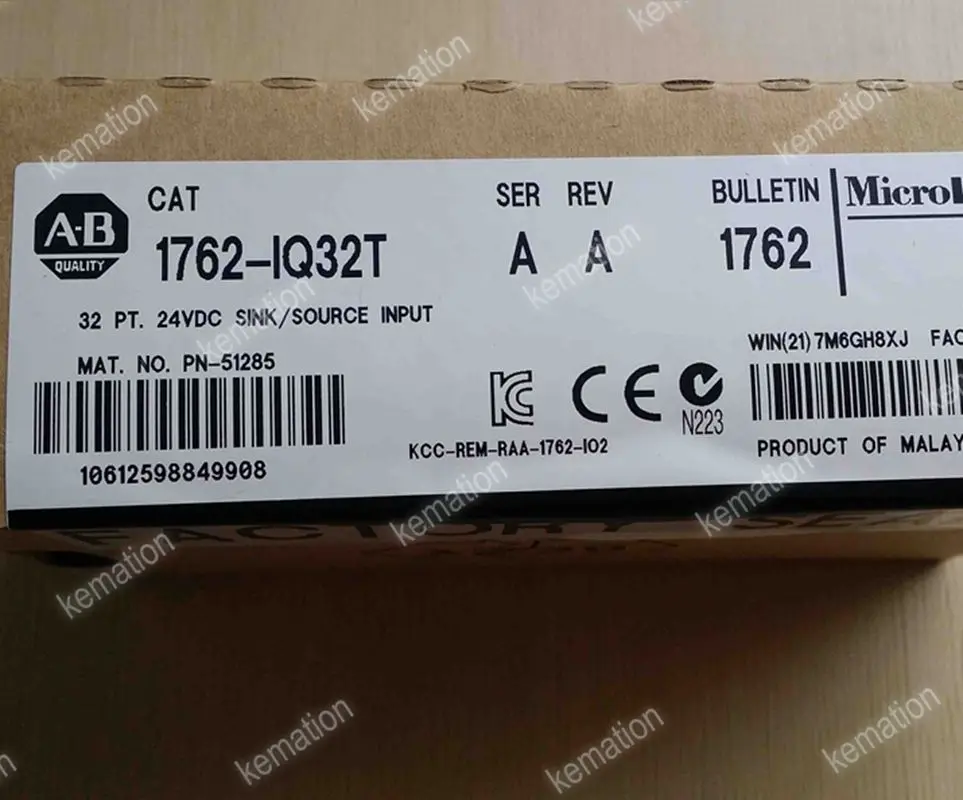 Оригинальный 1762 IQ32T AB MICROLOGIX PLC 1762IQ32T 32 точка Цифровой Вход модуля IQ32T|Контроллер