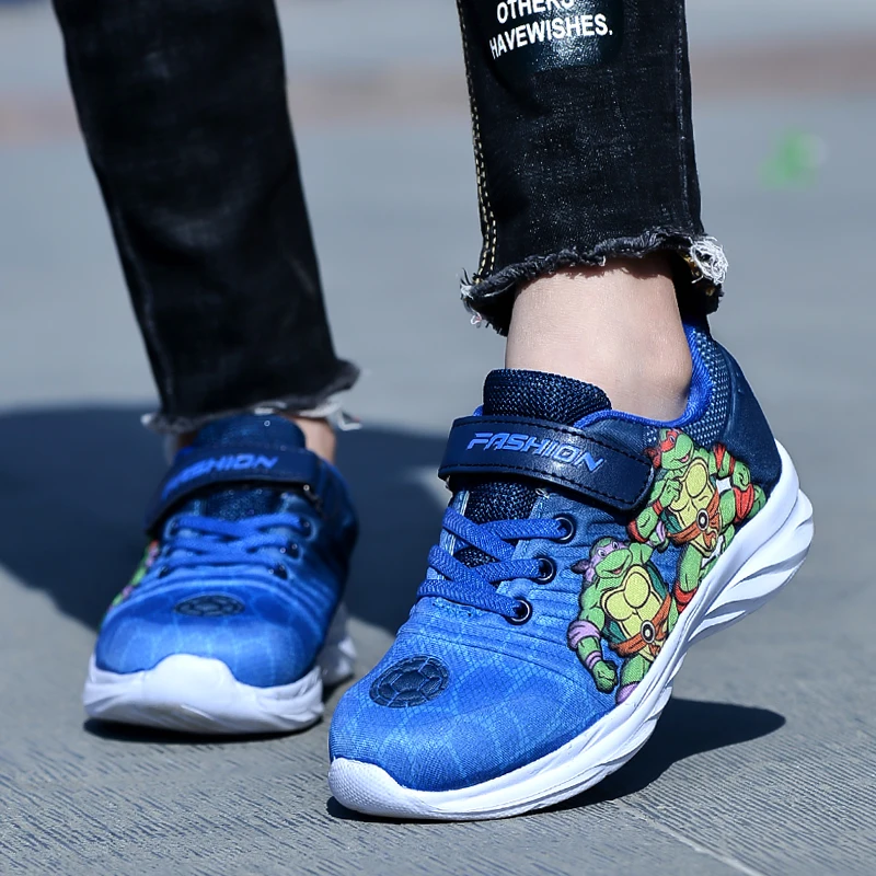 Бренд весна 2018 дизайнер Обувь для мальчиков дышащая Бег маленьких девочек детей