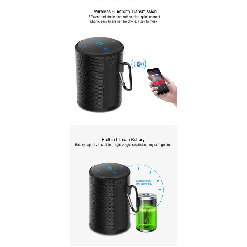 T2 Мини беспроводной Bluetooth динамик на открытом воздухе велосипед Портативные