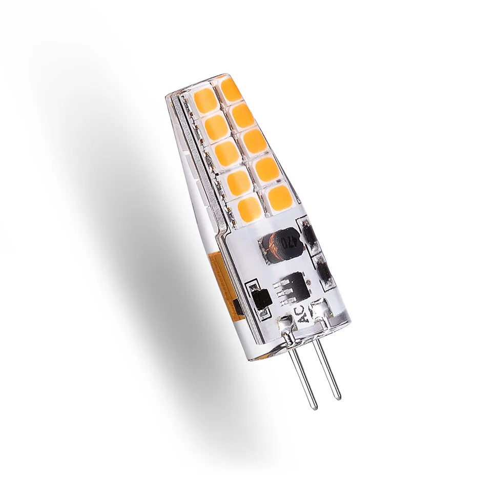 Сверхъяркая Светодиодная лампа G4 SMD2835 12 В 3 Вт угол 360 градусов светодиодная
