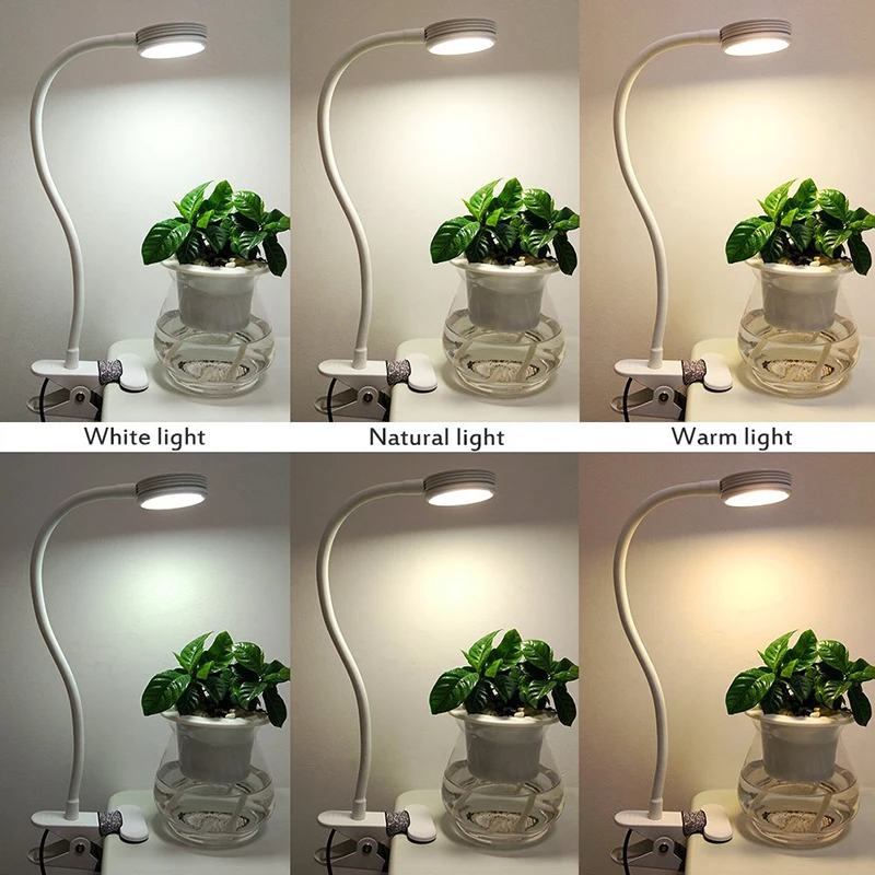 Светодиодный светильник с зажимом 3 уровневый регулируемой яркостью для ухода за