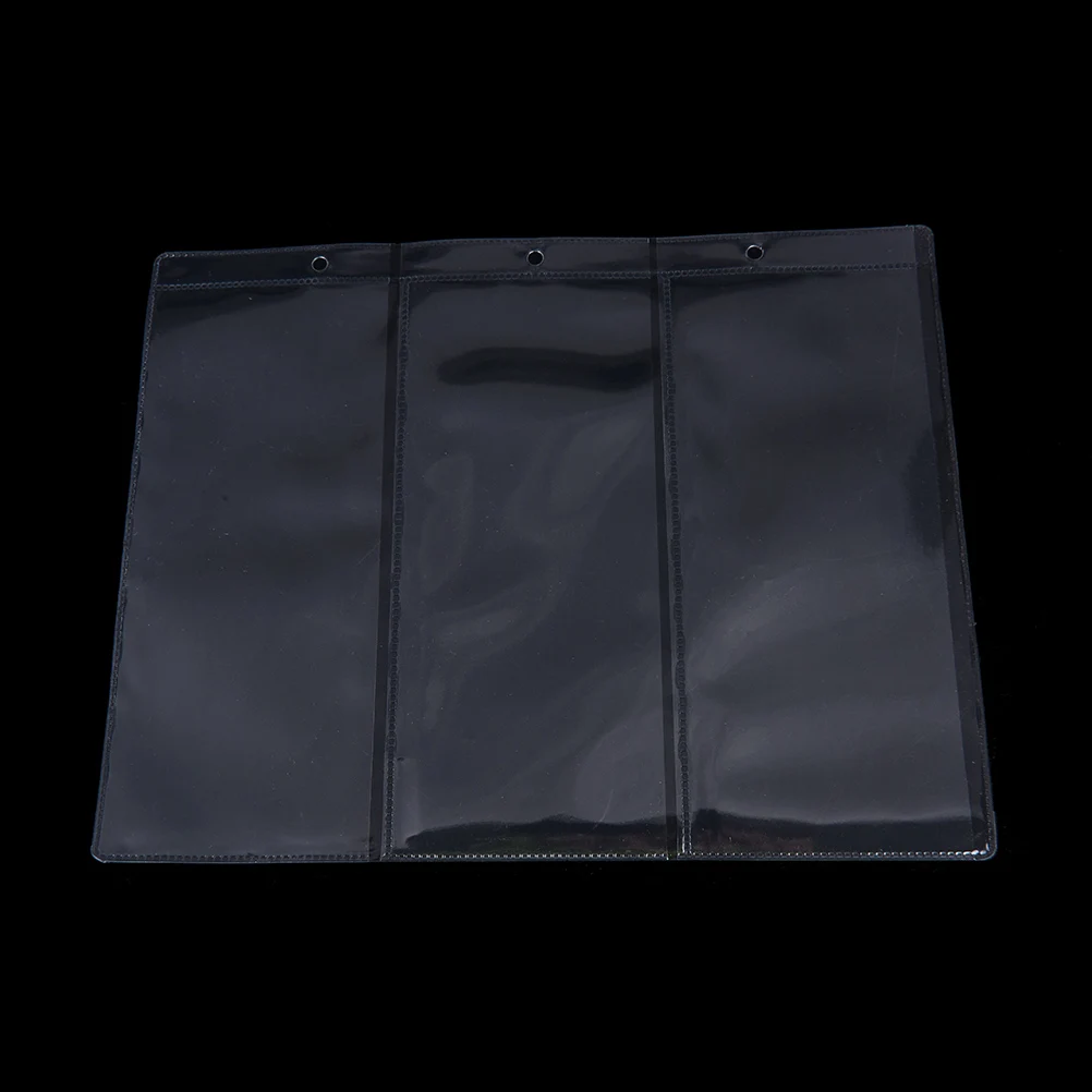 3 линии/страницы ПВХ банкноты для денег прозрачная страница бумажных монет