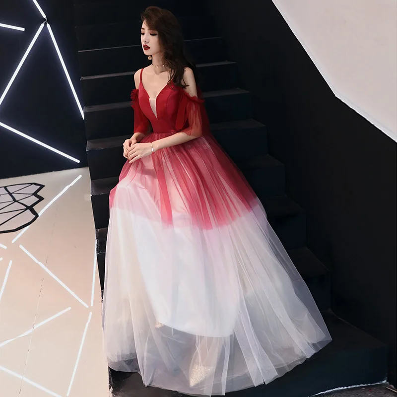 Красивое красное вечернее платье Emily 2019 длинное со шнуровкой в пол de soiree | Свадьбы