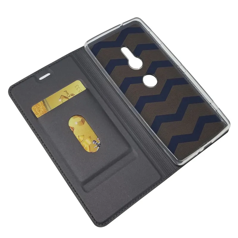 Новые кожаные флип чехлы для sony XZ2 чехол бумажник Capinha Carcasas основа Coque Etui Мобильный