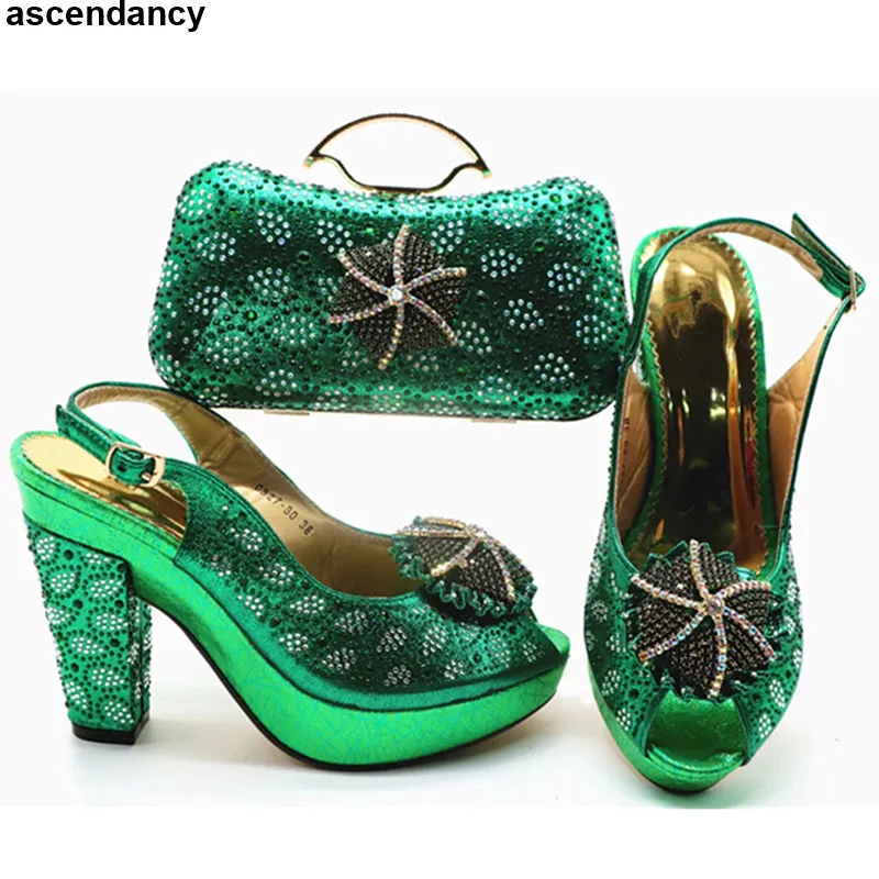 Новое поступление комплект из обуви и сумки в африканском стиле для вечеринки