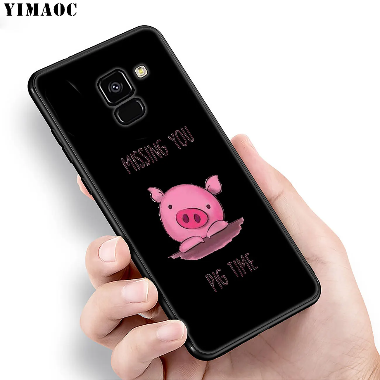Мягкий силиконовый чехол YIMAOC Piggy cute pig Lovely foxes sly fox для Samsung Galaxy A6 Plus A9 A8 A7 2018 A3 A5 2016 2017