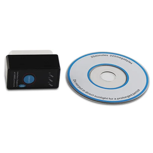 Мини ELM327 Bluetooth OBD2 Автомобильные Диагностика сканер с Мощность выключатель +