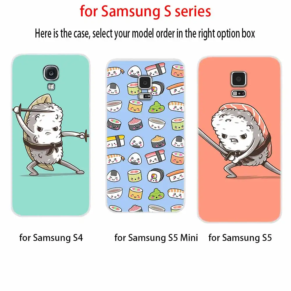 Чехол для телефона с узором Samsung Galaxy S8 S9 S10 S20 S21 Plus чехол S10E S7 Edge Uitra keep calm eat суши |