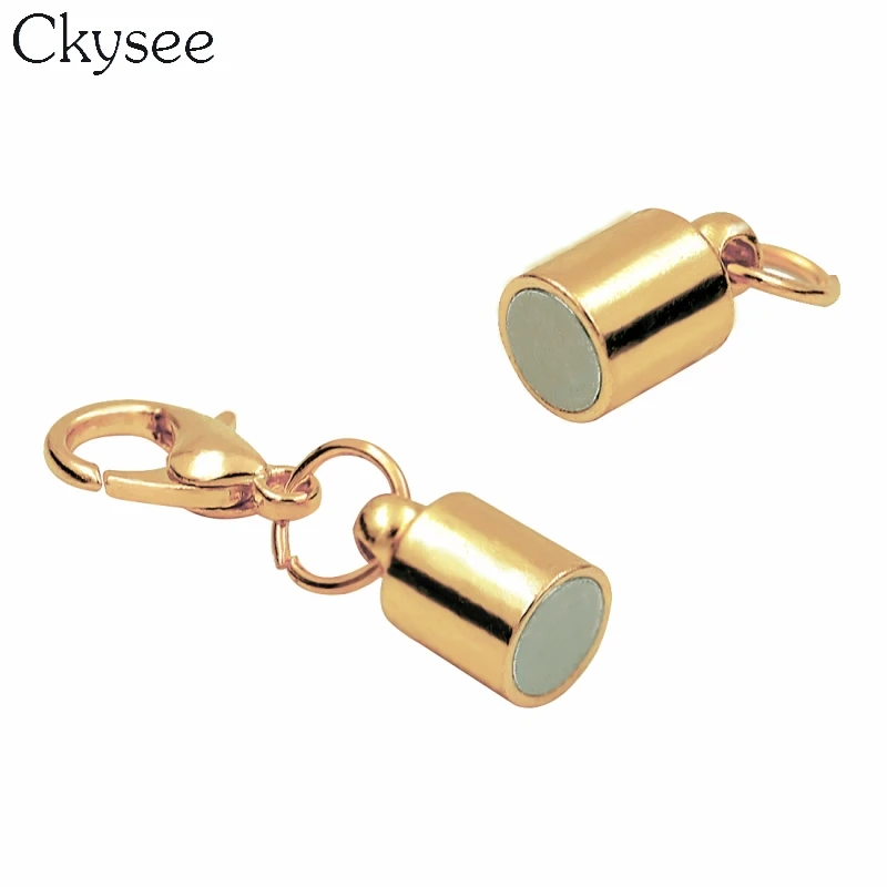 Ckysee 10 шт./лот Золотые/Серебристые цветные магнитные застежки с