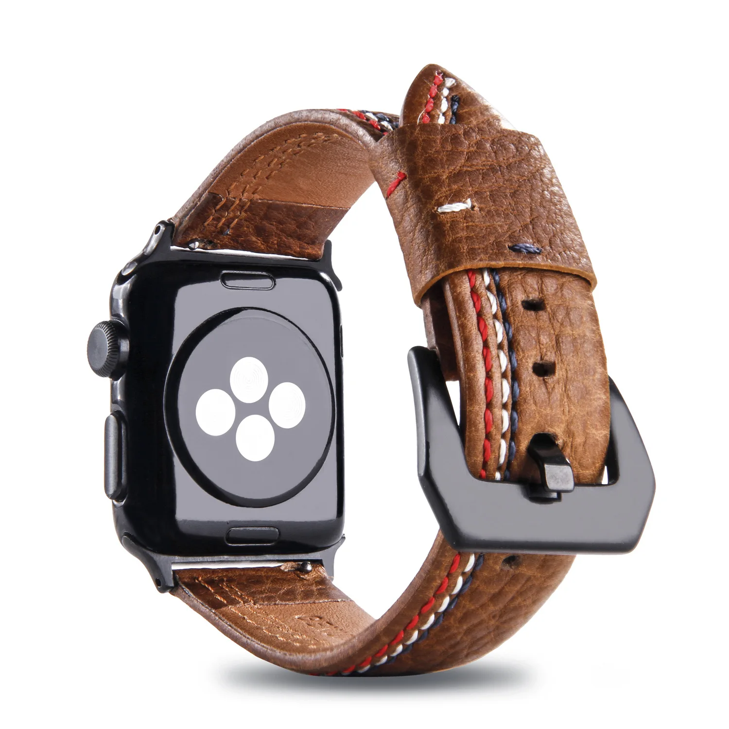 Ремешок кожаный для Apple Watch Band 38 мм 42 браслет из натуральной кожи iWatch 40 44 Series 1 2 3 4