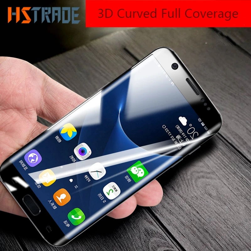 С уровнем твердости 9 H 3D полное покрытие закаленное Стекло для samsung Galaxy S7 край