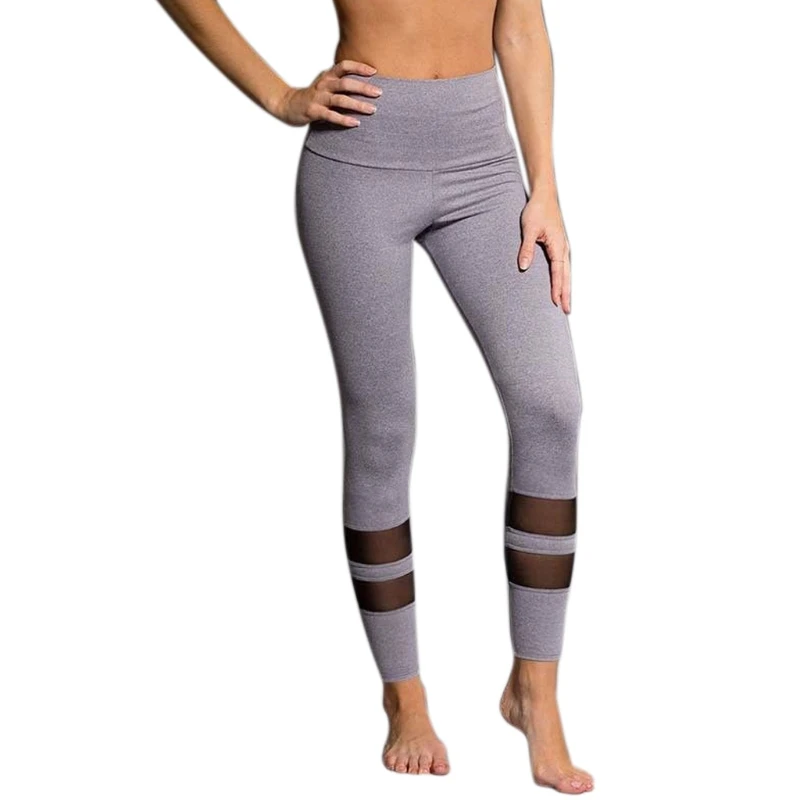 Для женщин тренировки брюки Mesh лоскутное одеяло Фитнес брюки|patchwork leggings|women workout