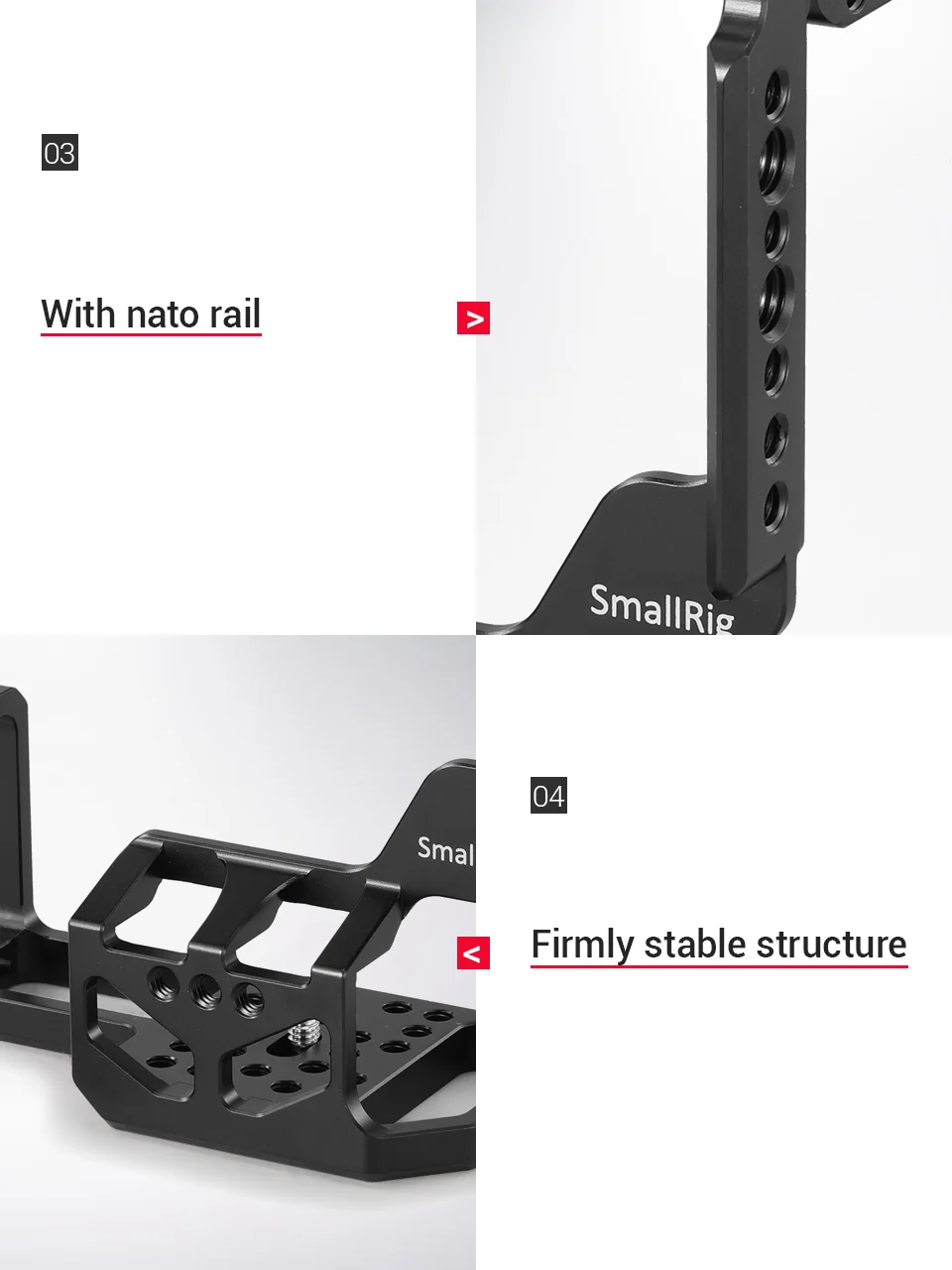 SmallRig A7RIII A7III A7M3 Защитная клетка для Dslr камеры для sony A7RIII A7III A7M3 с VG-C3EM вертикальной рукояткой батарейного отсека-2176