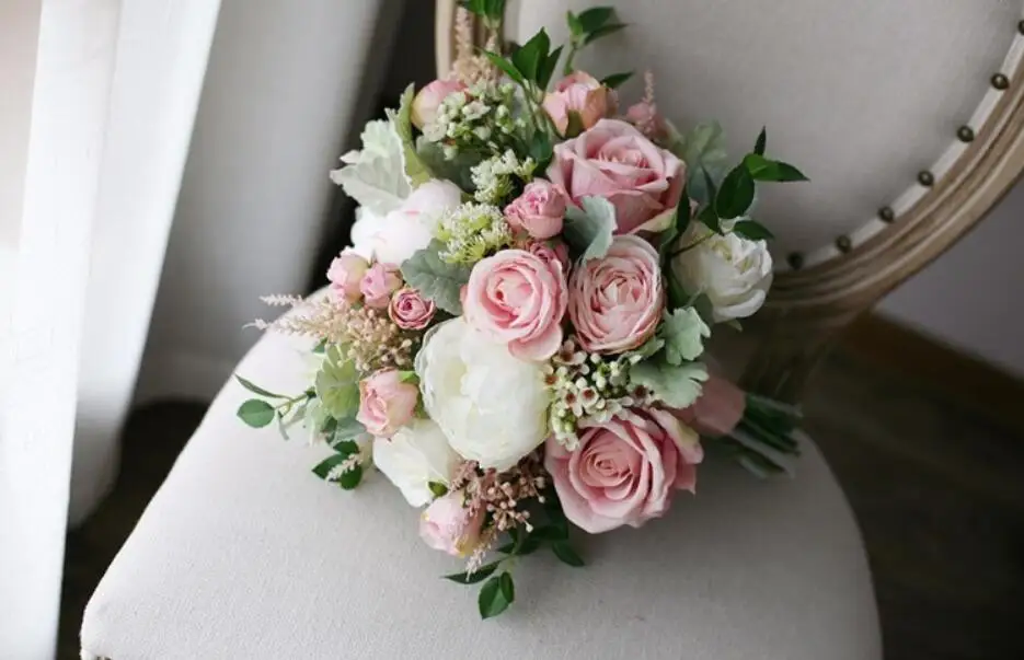Modabelle Новое поступление Свадебный букет Розовый Ramos De Novia Rosas Свадебный букет Ramos Novia Artificiales