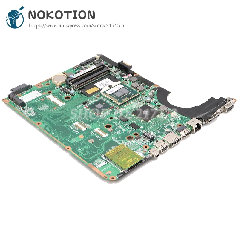 NOKOTION 580976-001 600816-001 DA0UP6MB6F0 для Hp pavilion DV6 DV6-2100 материнская плата для ноутбука PM55 DDR3 GT210M GPU Бесплатный процессор