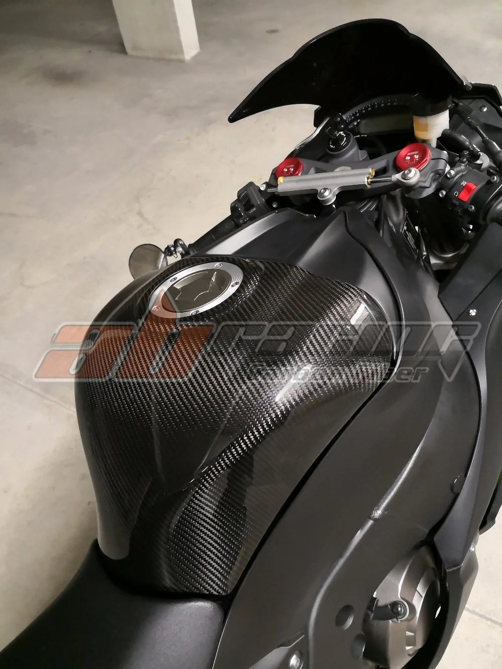 Топливный бак для Kawasaki ZX10R 2016 2021 из углеродного волокна 100% саржа|kawasaki cover|cover