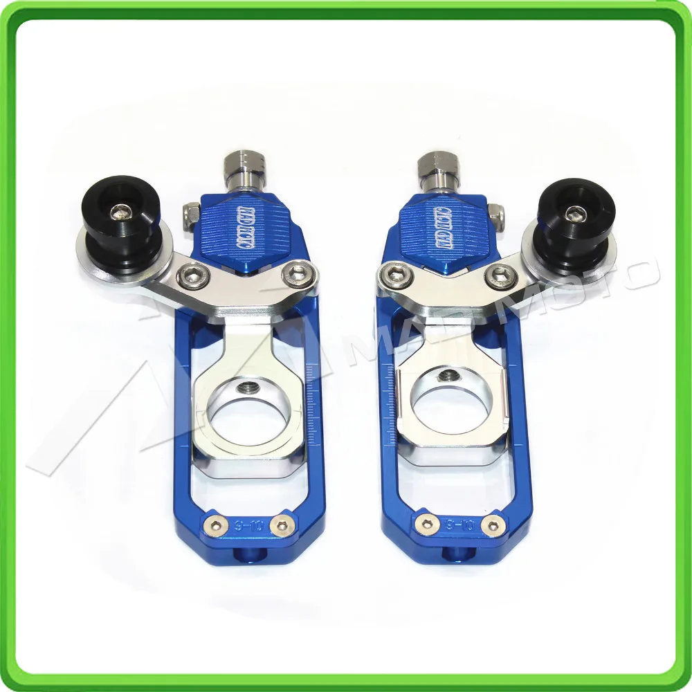 

Motorcycle Chain Tensioner Adjuster with bobbins fit for HONDA CBR 600 RR CBR600RR 2005 2006 2007 2008 2009 2010 Blue & Silver