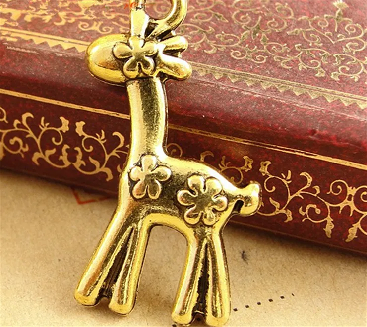

5pcs 30x17mm Three Colors Plated Lovely Deer Pendant For Making DIY Jewelry