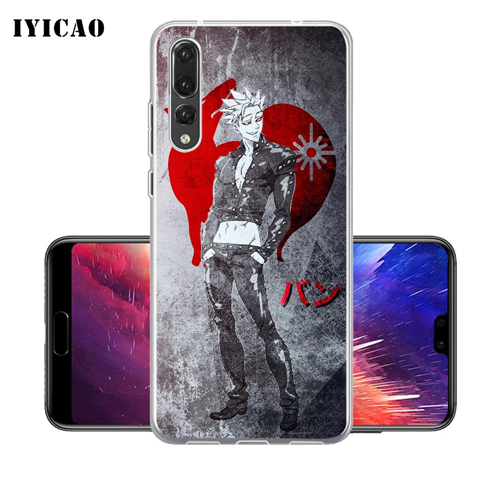 Мягкий силиконовый чехол IYICAO The Seven Deadly Sins для Huawei P30 P20 Pro P10 P9 P8 Lite P Smart
