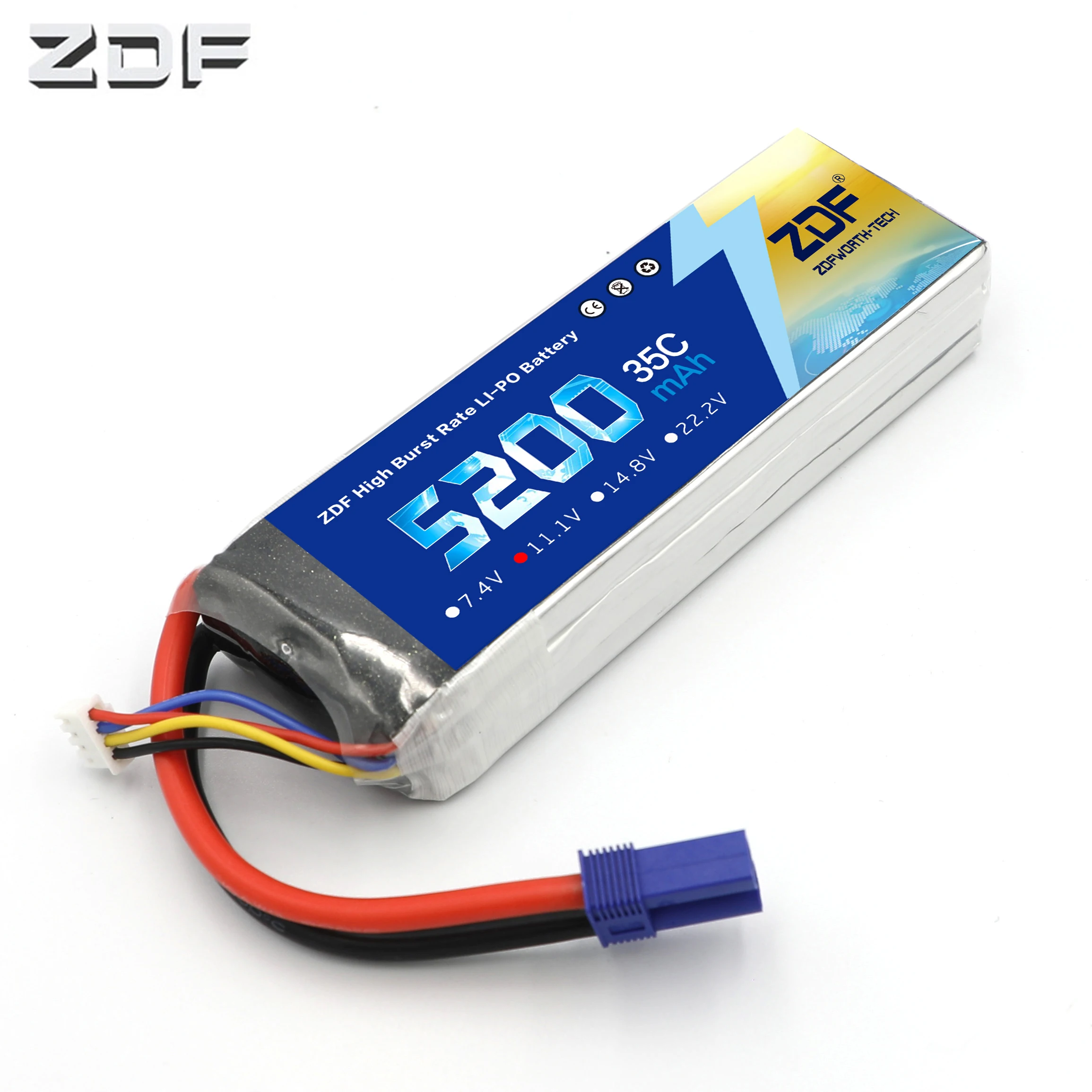 ZDF RC Lipo батарея 3S 11 1 V 5200MAh 35C max 70C для автомобиля квадрокоптера вертолета лодки
