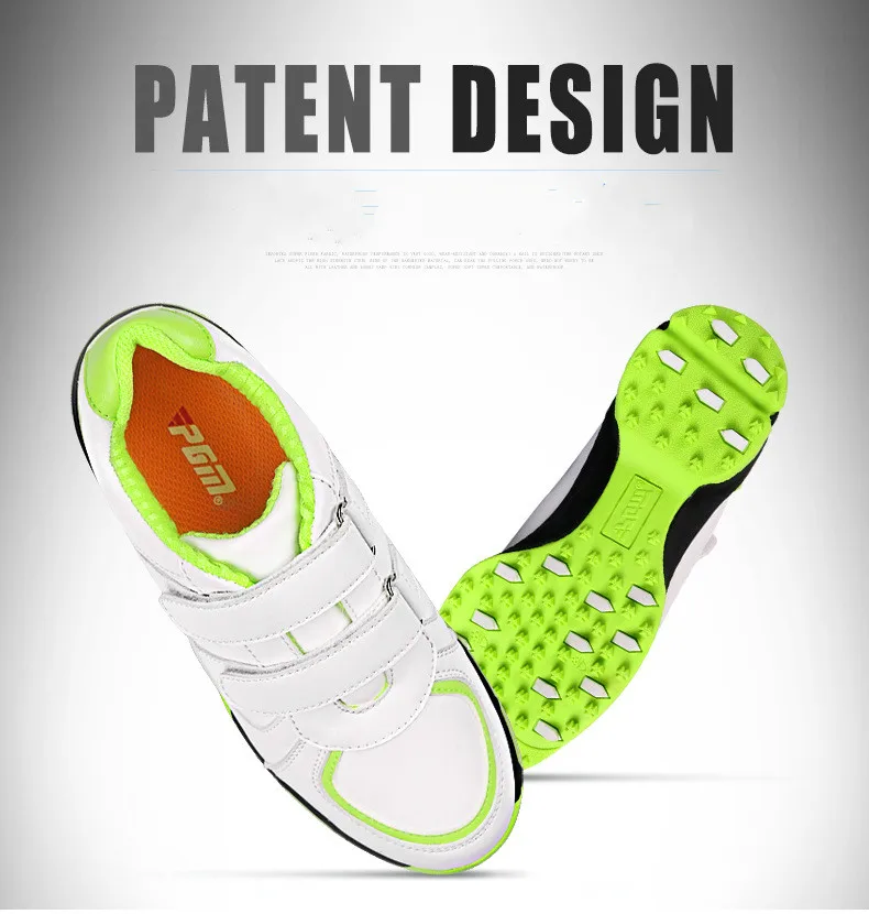 

PGM Golf Shoes Golf Children's Waterproof Shoes 3D Breathable Slots Antiskid Patent Shoes