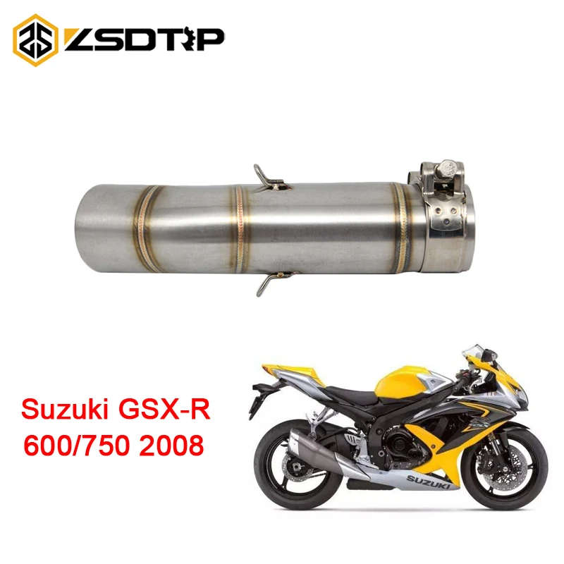 

ZSDTRP средняя выхлопная труба мотоцикла для SUZUKI GSXR600/750 2008 без выхлопа