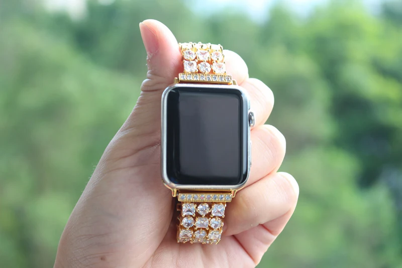 URVOI браслет из звеньев для apple watch 5 4 3 2 1 ремешок нержавеющей стали iWatch роскошный