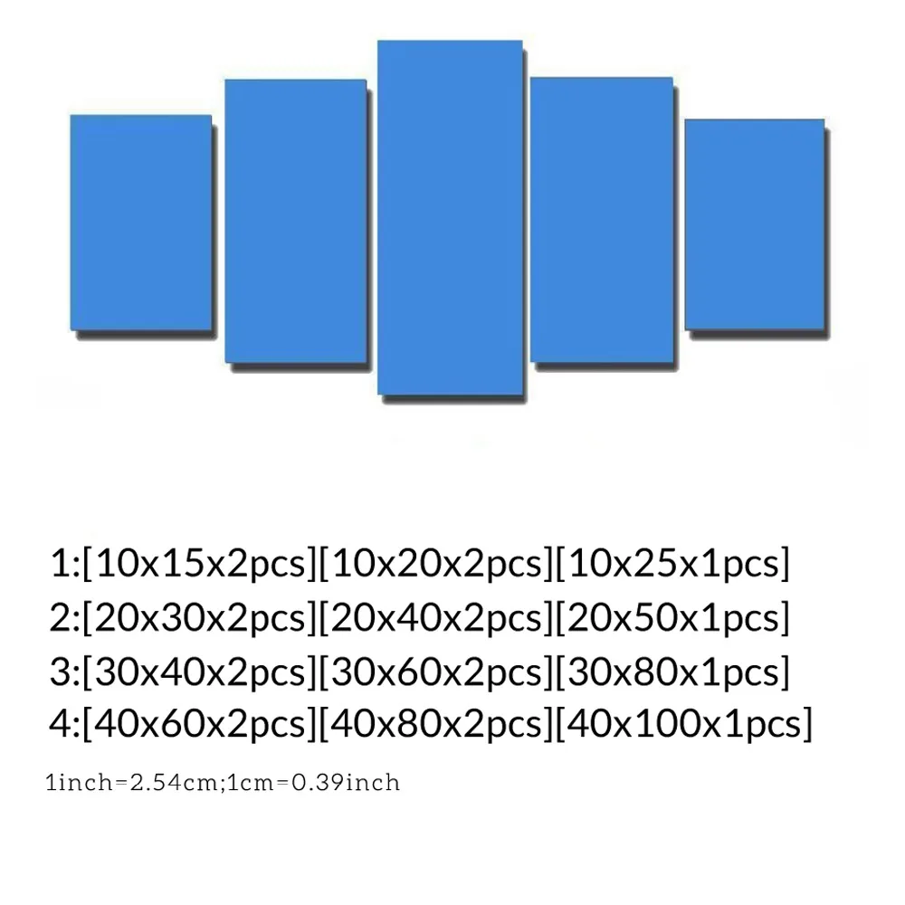 

Canvas Modular Pictures For Modern Living Room Decorative Framework 5 Pieces Blue Flower Paintings Wall Art HD Prints Posters