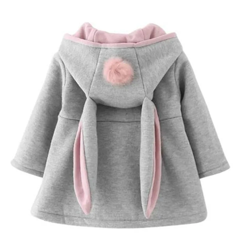 Хлопковое пальто для новорожденных девочек детские куртки с капюшоном зимнее