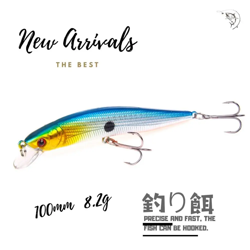 1 шт. Рыболовная Приманка Minnow 10 см 8 2 г Jerkbait плавание на глубине воблеры Crankbait Ocean