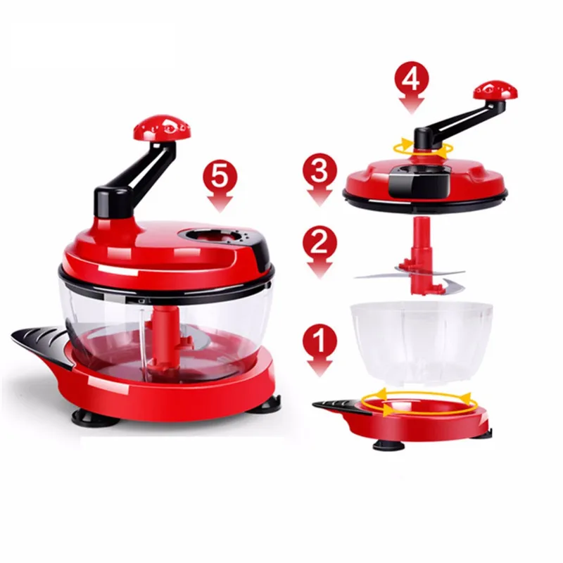 2.5L Manual Meat Processor Mixer Quality Stainless Steel Cutter Multifunctional Hand Carrot Vegetable Grater Dicer Tools | Дом и сад