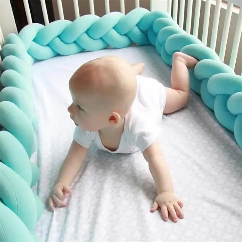 1 м 3 Детская кровать бампер для новорожденного завязанная косичка Подушка