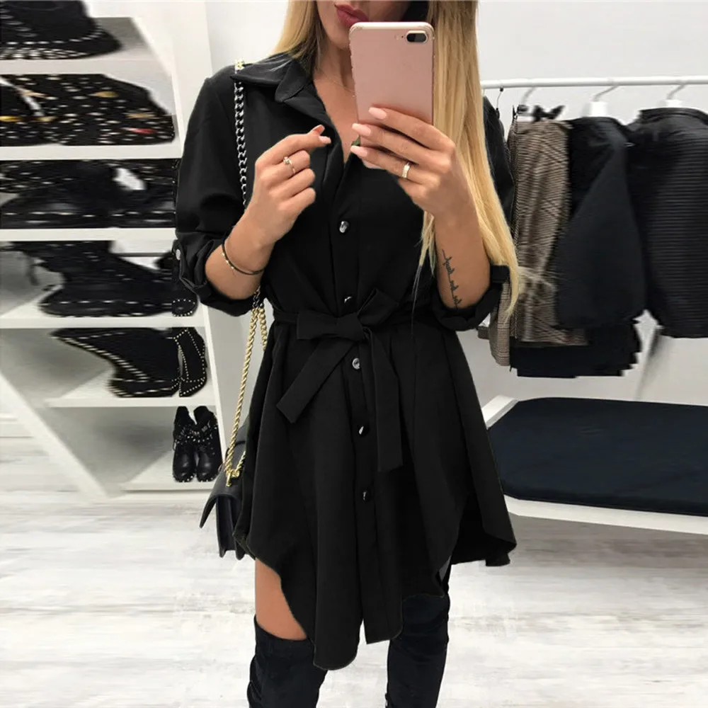 Дизайнерское летнее платье Vestidos женское Повседневное с длинным рукавом новое