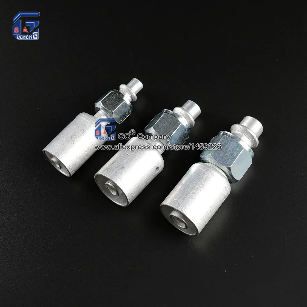 

#6 #8 #10 Beadlock Fitting Straight Female Nut O-ring With Ferrule for A/C Standard Barrier Hose 3/8 1/2 5/8