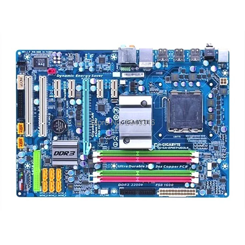 Для Gigabyte GA-EP45T-UD3LR оригинальная б/у настольная материнская плата EP45T-UD3LR P45 Socket LGA 775 DDR3 ATX в продаже