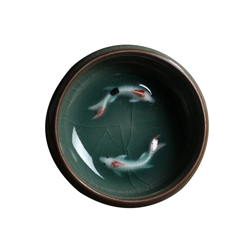 Фарфоровые чайные чашки Longquan Celadon китайский чайный горшок чайная чашка с золотой