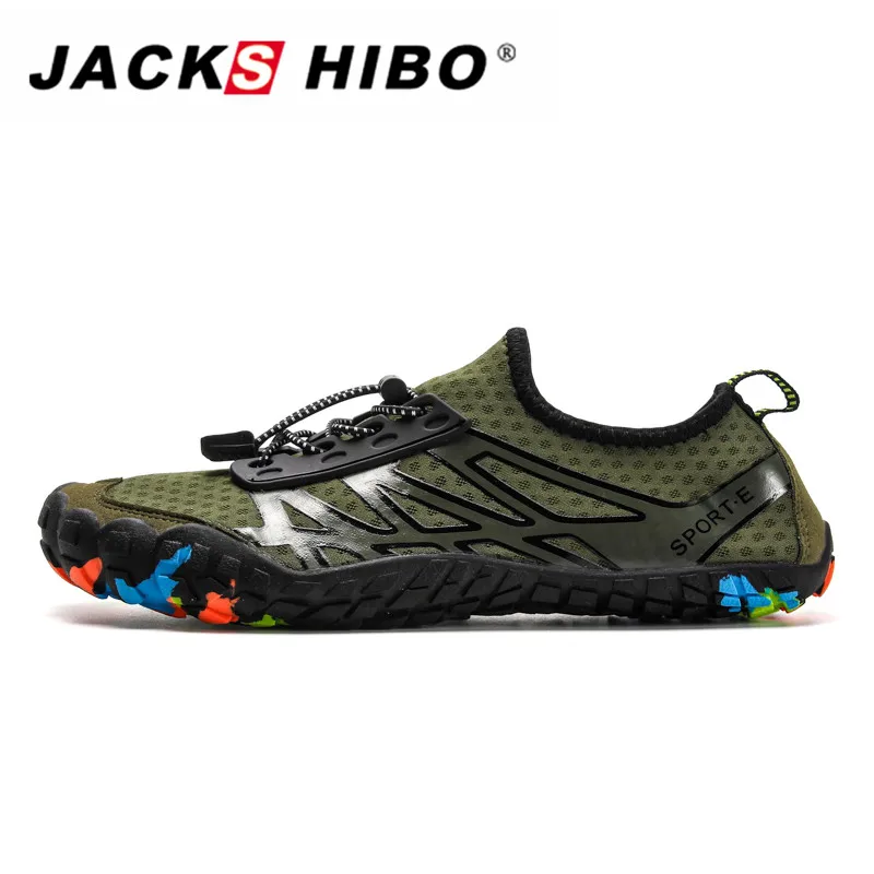 JACKSHIBO/Мужская Спортивная обувь для плавания; пляжная Уличная обувь на плоской подошве; быстросохнущая Мужская обувь; Zapatillas deportivas hombre