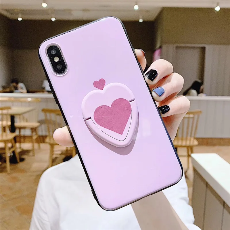 GlamPhoneCase Love Bracket Phone Case For iPhone X XS Max XR / 7 8 6 6s Plus |