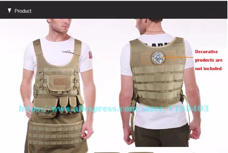 Военный армейский тактический жилет, фартук Molle, мужские универсальные фартуки, камуфляжные ремонтные водонепроницаемые быстросохнущие фартуки tatico
